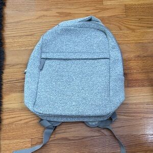 DSW Gray Backpack with Textured Fabric